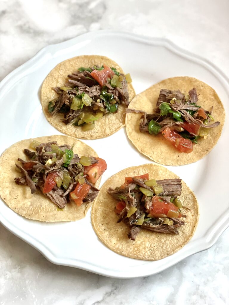 Easy Crock Pot Beef Tacos