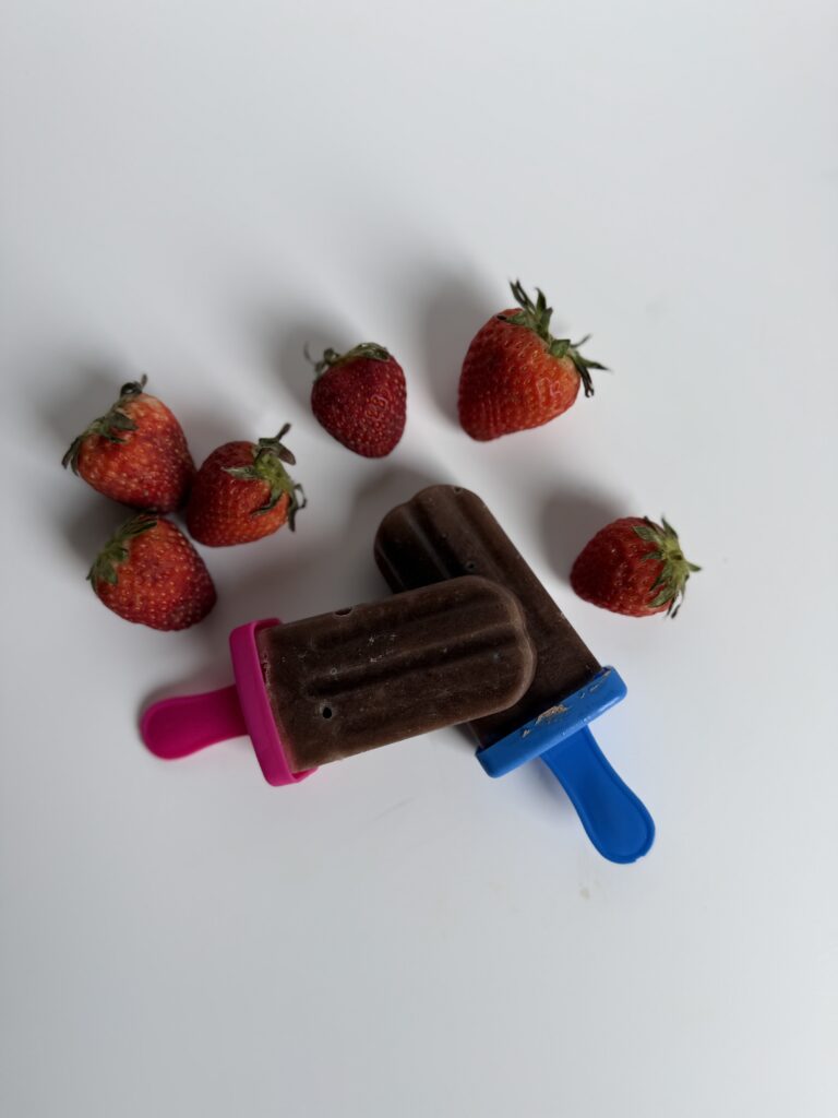 High Protein Chocolate Popsicles